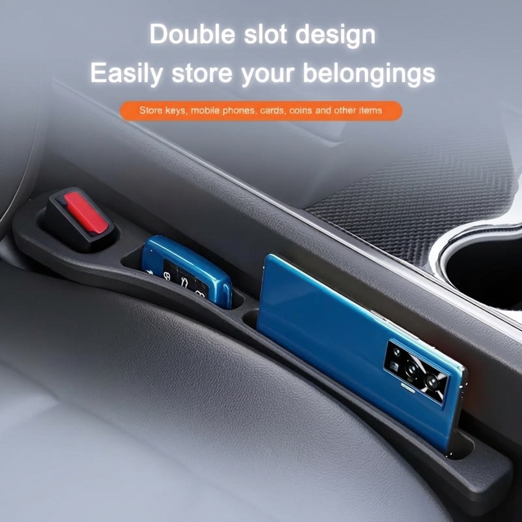 2Pcs Pair Universal Car Seat Gap Plug Strip Side Seam Car Gap Filler Leak Proof Seat Gap Storage Organizer Interior Decoration