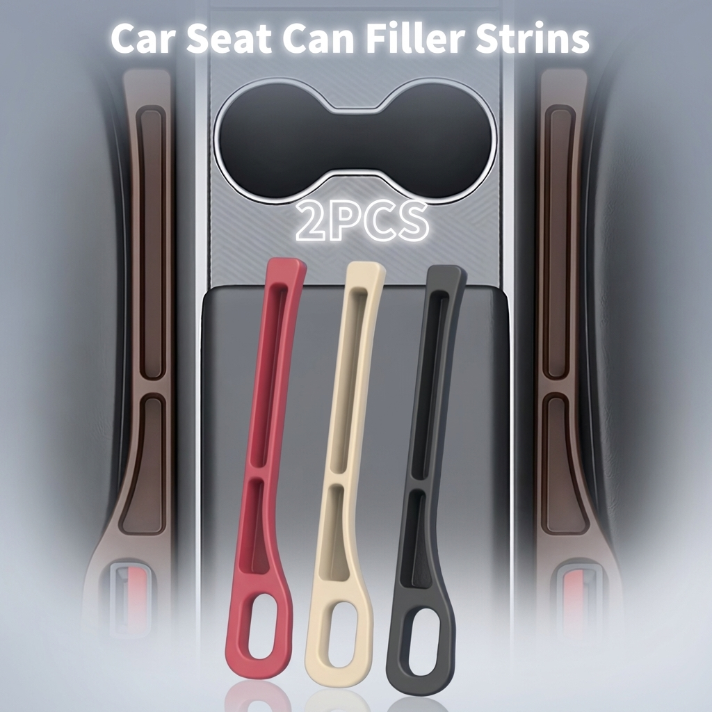2Pcs Pair Universal Car Seat Gap Plug Strip Side Seam Car Gap Filler Leak Proof Seat Gap Storage Organizer Interior Decoration