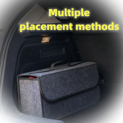 Car Trunk Soft Organizer Felt Storage Box Accessories Large anti Slip Compartment Boot Storage Organizer Tool Car Storage Bag