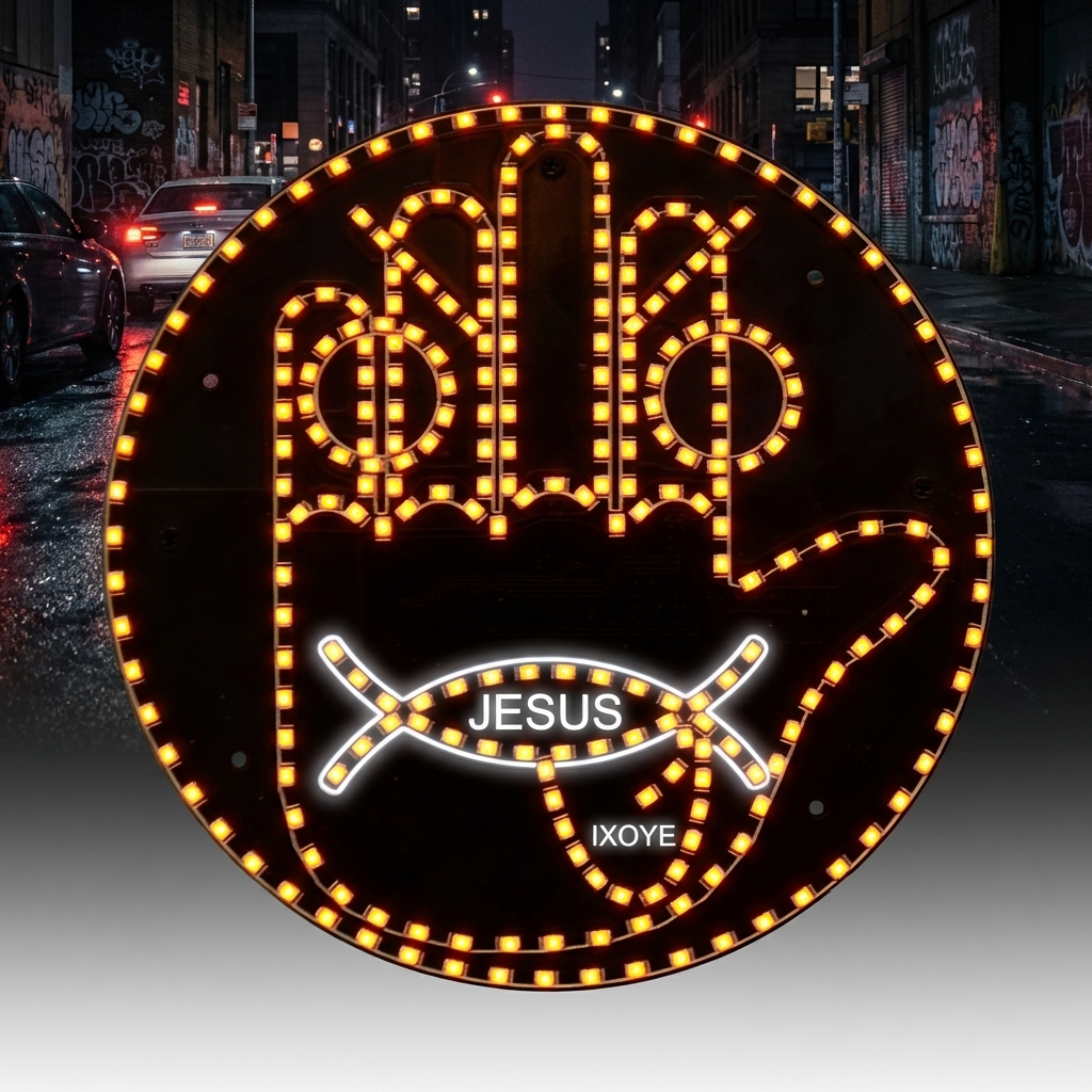 Creative Fun Three Models Gesture Lamp Car Interior Rear Windshield LED Hand Gesture Sign Middle Finger Sign Warning Brake Light