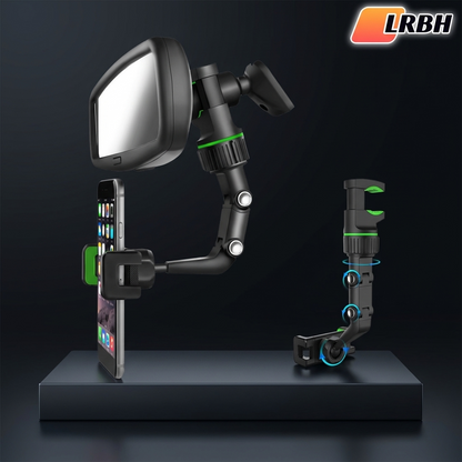Rearview Mirror Phone Holder 360° Rotatable and Retractable Car Phone Mount Multifunctional Rear View Mirror Holder for All Car